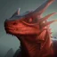 Placeholder: red dragon, dragon portrait, portrair, dragon head, dragon face, big eyes, fangs, dragon with horns, 8k resolution, high-quality, fine-detail, fantasy, incredibly detailed, ultra high resolution, 8k, complex 3d render, cinema 4d