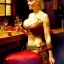 Placeholder: fullbody portrait 'beautiful face blonde massiveboobs medieval wench on tavern in medieval city',painting by gaston bussiere, greg rutkowski, yoji shinkawa, yoshitaka amano, tsutomu nihei, donato giancola, tim hildebrandt, oil on canvas, cinematic composition,sharp image, extreme detail,((fit full head inside picture)),32k