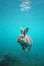 Placeholder: The sea with a rabbit underwater