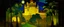 Placeholder: A yellow glowing light casino themed castle painted by Paul Gauguin