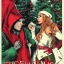 Placeholder: two elves. woman and man. Christmas scene. poster. marvel comic. low-key