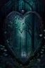 Placeholder: dark fantasy, intricate cover, a whimsical fairytale, heart made of glass with dark forest inside