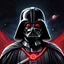 Placeholder: digital illustration of darth vader, space background, badasss, ultra cool, dark ambient, red eyes