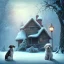 Placeholder: SAD, SCARED, LONELY DOG TIED TO A TREE WITH A ROPE, HOUSE IN BACKGROUND, WINTER, 8k resolution, high-quality, fine-detail, intricate, digital art, detailed matte, volumetric lighting, illustration, 3D octane render, brian froud, howard lyon, selina french, anna dittmann, annie stokes, lisa parker, greg rutowski