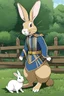 Placeholder: female flemish giant rabbit drawn as a Stand from Jojo