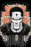 Placeholder: punisher sku;; in the style of Hiroshi Nagai