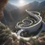 Placeholder: perspective viewpoint in the mountains, in the form of an ascending spiral, people, men, women and children, incredibly hyper-detailed, ZahanHadid style architecture 4k