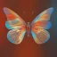 Placeholder:  pastel colors, future art , red, orange, white,brown, butterfly