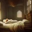 Placeholder: large cockroach asleep in bed, 8k resolution, high-quality, fine-detail, intricate, detailed matte, digital art, volumetric lighting, illustration, 3D octane render, brian froud, howard lyon, selina french, anna dittmann, annie stokes, lisa parker, greg rutowski