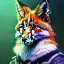 Placeholder: a fox fursona, darker colors, master quality, backlighting, soft lights, full body portrait, in frame, 8k, furry, fur, dark color pallet, robotic arm, cyberpunk, anthropomorphic, perfectly drawn face, well drawn paws