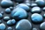 Placeholder: Blue raindrops on a rock, close up view, photo quality, stone marble, ultra realistic