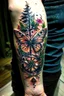 Placeholder: compass tattoo tree butterfly