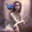 Placeholder: high-quality, fine-detail beautiful, stunning fairy sitting on a skull, flowers, clear reflective lake, tranquil, gorgeous, 8k resolution, intricate, digital art, detailed matte, volumetric lighting, George Grie, Anne Dittman, Anne Stokes, Lisa Parker, Selina French,