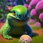 Placeholder: pixar style, volumetric summer garden environment and background, realistic painting of an earthworm smiling, looking excited, detailed digital painting, extreme dense and fine fur, anime, ornate, colour-washed colors, elegant, small minutiae, tiny features, particulars, centered, smooth, sharp focus, renderman gofur render, 8k, uhd, detailed eyes, realistic shaded volumetric lighting, sunlight caustics, backlight, centered camera view