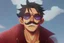 Placeholder: luffy with sunglasses and mustaches