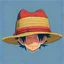 Placeholder: create a hat with style hat illustration similar to luffy's