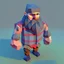 Placeholder: low poly lumberjack