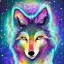 Placeholder: A magical sparkle wolf