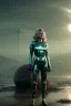 Placeholder: Ultra Realistic retro sci-fi scene, portrait, blonde woman clones, sweet young Marilyn Monroe face, perfect iris, tight latex coat, helmet, Strange planet background. Spaceship, fog, rain, soft color, highly detailed, unreal engine 5, ray tracing, RTX, lumen lighting, ultra detail, volumetric lighting, 3d, finely drawn, high definition, high resolution.