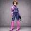 Placeholder: [Quilted Scene] [Jill Valentine in Resident Evil (Biohazard in Japan)] lola loud from the loud house at age 74 as Jill valentine wearing her pink battlesuit Pink gloves and Pink high heel boots