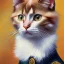 Placeholder: Portrait of a cat by Van Gogh