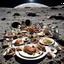 Placeholder: Thanksgiving dinner on the surface of the Moon