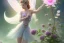 Placeholder: one very little beautiful fairy on a big crystal subtle flower in a galactic ambiance, transparent petals, delicate colors, in the foreground, full of details, smooth, bright sunshine，soft light atmosphere, light effect，vaporwave colorful, concept art, smooth, extremely sharp detail, finely tuned detail, ultra high definition, 8 k, unreal engine 5, ultra sharp focus