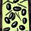 Placeholder: black olives in style of picasso