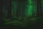 Placeholder: green spooky forest