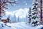 Placeholder: white winter wonderland pixelated