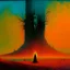 Placeholder: Conflicting timelines and heretical symbols, End of days Revelation scene, surreal horror, warm colors, By Pejac, by Zdzislaw Beksinski, color acrylic painting, expressionism