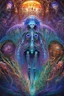 Placeholder: beautiful .bones. A jellyfish Cosmic robot developed .Fantasy, perfect anatomy, Coral trees, alien fruits ..fantasy, vibrant digital art professional award winning masterpiece, oil on canvas Atmospheric extremely detailed Josephine Wall