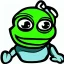 Placeholder: twitch emote style Pepe the Frog