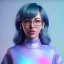 Placeholder: Vaporwave adult female