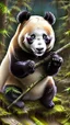 Placeholder: Un panda viking
