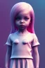 Placeholder: isometric clean art of super cute child girl, harsh lighting, soft pastel gradients, high definition, 3d icon clay render, blender 3d