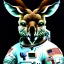 Placeholder: A kangaroo as an astronaut