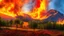 Placeholder: Beautiful nature landscape with fire