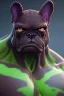 Placeholder: alien french bulldog musculature hulk body HD strong french bulldog hulk marvels Warcraft 64k