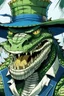 Placeholder: Portrait of the caracthere Crocodile, from One Piece manga