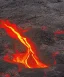 Placeholder: Christmas tree surrounded by lava in a volcano