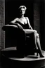 Placeholder: God, short-haired attractive woman, glamour medium format photography, imperfections, weirdness, 18-years old, best boo bs ever, helmut newton's fantasy, female perfection, godess, lustful dream model, eva-costume, black studio background, 1990's, bilitis, tendres cousines, david hamilton, dancer, crazy horse paris, b&w photo