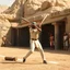 Placeholder: Baseball batting practice in ancient Egypt