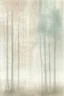 Placeholder: Minimalist rough abstract dusty pastel chalk drawing of trees on a textured gesso background.
