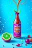 Placeholder: brand campaign for a new drink with orange and chili flavour santa´s drunk elfs high resolution