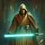 Placeholder: star wars bald male corellian jedi pilot wearing black and gunmetal grey old republic armored robes with gold trim, alone, battle-ready Jedi Master defending a ruined ancient city surrounded by golden light, centered head and shoulders portrait, hyperdetailed, dynamic lighting, hyperdetailed background, 8k resolution, volumetric lighting, light skin, fully symmetric details