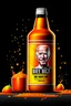 Placeholder: brand campaign for a new drink with orange and chili flavour with a Joe biden style