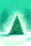 Placeholder: illustration of a green Christmas tree surrounded by snow, with borders faded out