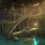 Placeholder: abondoned mine shaft with metal staircase against wall descending into murky brackish water, cavernous mine shaft, flooded, 8k resolution, 3D octane render, intricate, sharp, crisp, ultraHD, digital art, detailed matte, volumetric lighting George Grie, Anne Dittman, Anne Stokes, Lisa Parker, Selina French, brian froud, howard lyon,