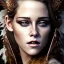 Placeholder: woolitize, Kristen Stewart, rusty metal, feathers, Dryad, fae, sidhe, ominous, nature, plants, wildflower, facepaint, dnd character portrait, intricate, oil on canvas, masterpiece, expert, insanely detailed, 4k resolution, retroanime style, cute big circular reflective eyes, Pixar render, unreal engine cinematic smooth, intricate detail , soft smooth lighting, soft pastel colors